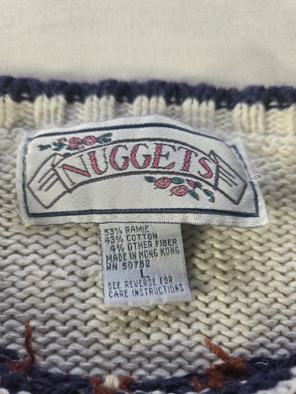 Vintage Nuggets Halloween Haunted House Sweater M - Picture 8 of 9